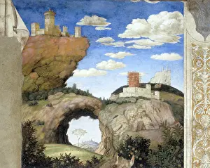 Sposi: Landscape; detail of the frescoes