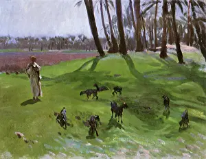 Sargent: Landscape with Goatherd, by Singer Sargent