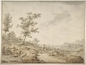 Hoorn: Landscape with Herdsmen and Their Cattle, 1785