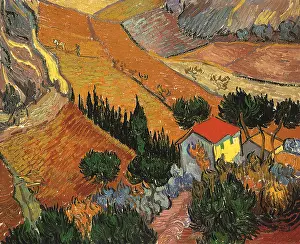 Ploughman: Landscape with House and Ploughman, by Van Gogh