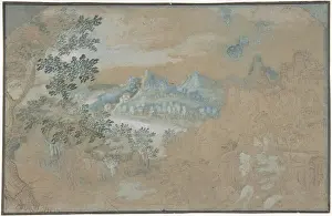 Gillis: Landscape, n.d. Pen and brown ink, brush and