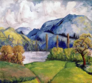Zuerich: Landscape painting, by Paul Cezanne