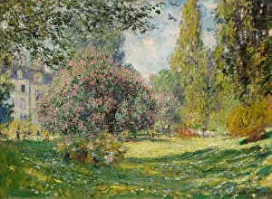 Middle Ground: Landscape: The Parc Monceau, by Claude Monet, 1876