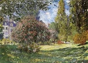 Monceaux: Landscape: Parc Monceaux, by Monet