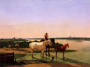Equines: Landscape with the River Isar near Munich