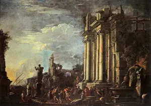 Sacrificial: Landscape with Roman Ruins and a Sacrificial Scene