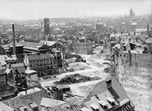 Partially: Landscape of ruins in Munich, 1945