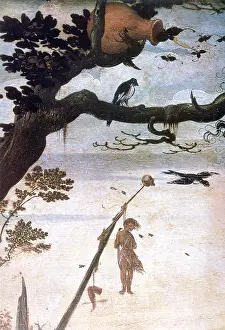 Catholics: Landscape scene, legend of Saint Christopher