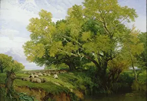 Hulme: Landscape with a Shepherd and Sheep