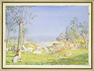 Somov: Landscape with Shepherds and Goats