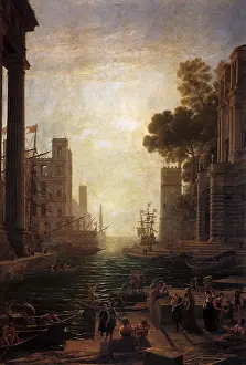Embark: Landscape with St Paula of Rome, by Claude Lorrain