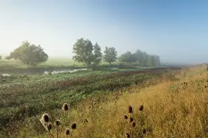 North East: Landscape at Welches Dam, looking towards River Delph