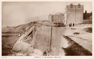 Landslip: Landslip at Blackrock, Brighton