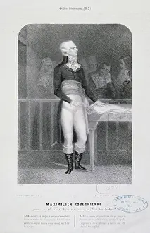 Jacobin: Langelot. Democratic Gallery: Maximilien Robespierre