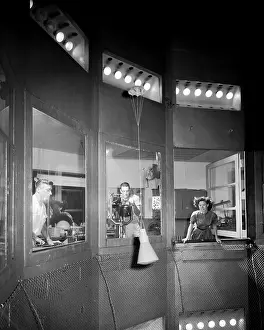 Langley: Langley Spin Tunnel, Testing Mercury Capsule Model, 1949