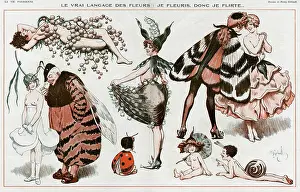 Flirtatious: Language of flowers 1918