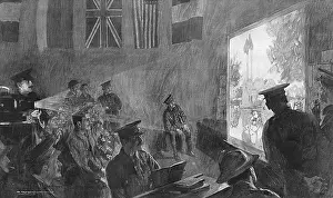 Ymca: A lantern lecture for soldiers in a YMCA hut, WW1