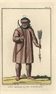 Laplander: Laplander wearing clothes and hat of fine fur, 16th century