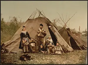 Lapp: A Lapp family, Norway