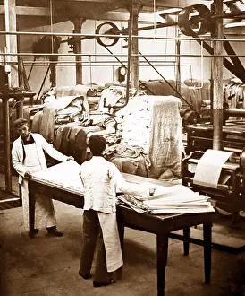Lapping: Lapping, linen production, Victorian period