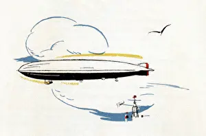 Dirigible: A large airship