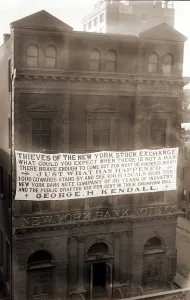 Blaming: Large banner blaming The Thieves of the ?