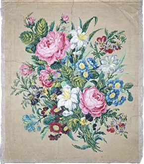 Afterwards: Large Bouquet of Flowers – woolwork design