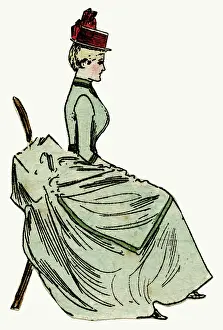 Bustles: Large bustle 1886
