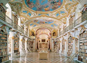 Admont: Large ceremonial room of the monastery library