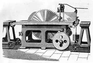 Saws: A large circular saw