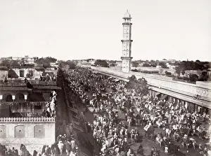 Jaipur: Large colonial procession, India, Jaipur, Jeypore c.1880's