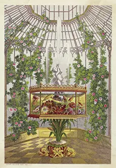 Conservatories: A large conservatory containing an aquarium