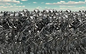 Anarchy: A large gathering of robots about to run wild and free