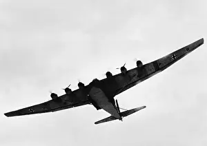 Airfreighter: A large German Messerschmitt Me 323 Giant airfreighter