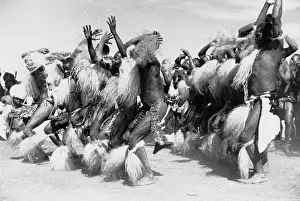 John Monck: Large Group of Dancing Zulus
