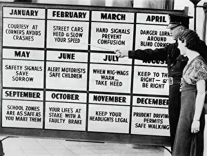 Reminders: Large information boards with reminders