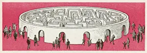 Labyrinth: A Large Maze or Labyrinth with People