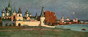 Petr: A large monastery building by a river, Russia