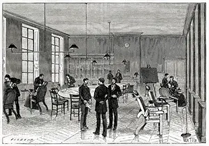 Dentistry: Large operating room, Dental School, Paris, France 1885
