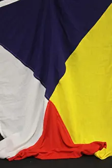 Large P & O house flag in four colours