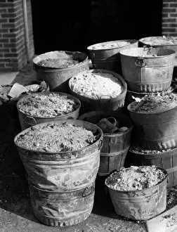 Residue: Large Pile Of Metal Ash Cans Full
