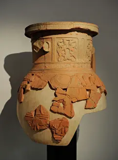 Amphora: Large storage containers of fired clay were used for burials