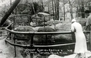 Glacial: The Largest Glacial Kettle at Taylor Falls, Minnesota, USA