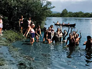 Larks: LARKING ABOUT IN A RIVER