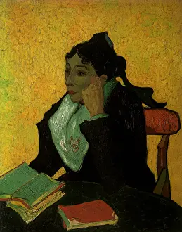 Thoughtful: L'Arlesienne: Madame Joseph-Michel Ginoux, by Van Gogh