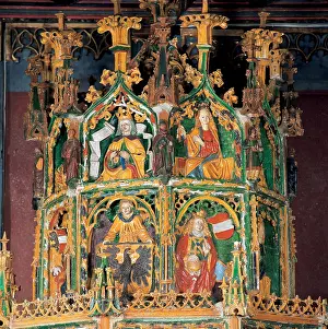 1501: Late gothic tiled stove