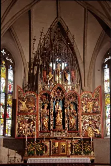 Altars: Late Gothic winged altar in the Benedictine monastery