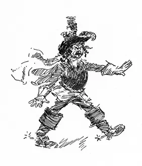 Strides: Late Victorian actor in Cavalier costume