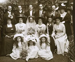 Buttonholes: Late Victorian Wedding party