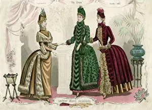Bustles: Latest Paris Fashions 1885